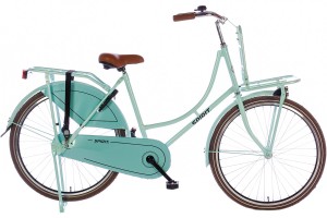 Spirit Omafiets Groen 26 inch + voordrager