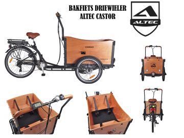 Altec Castor Electrische Bakfiets Driewieler Disc Brakes schrijfremmen