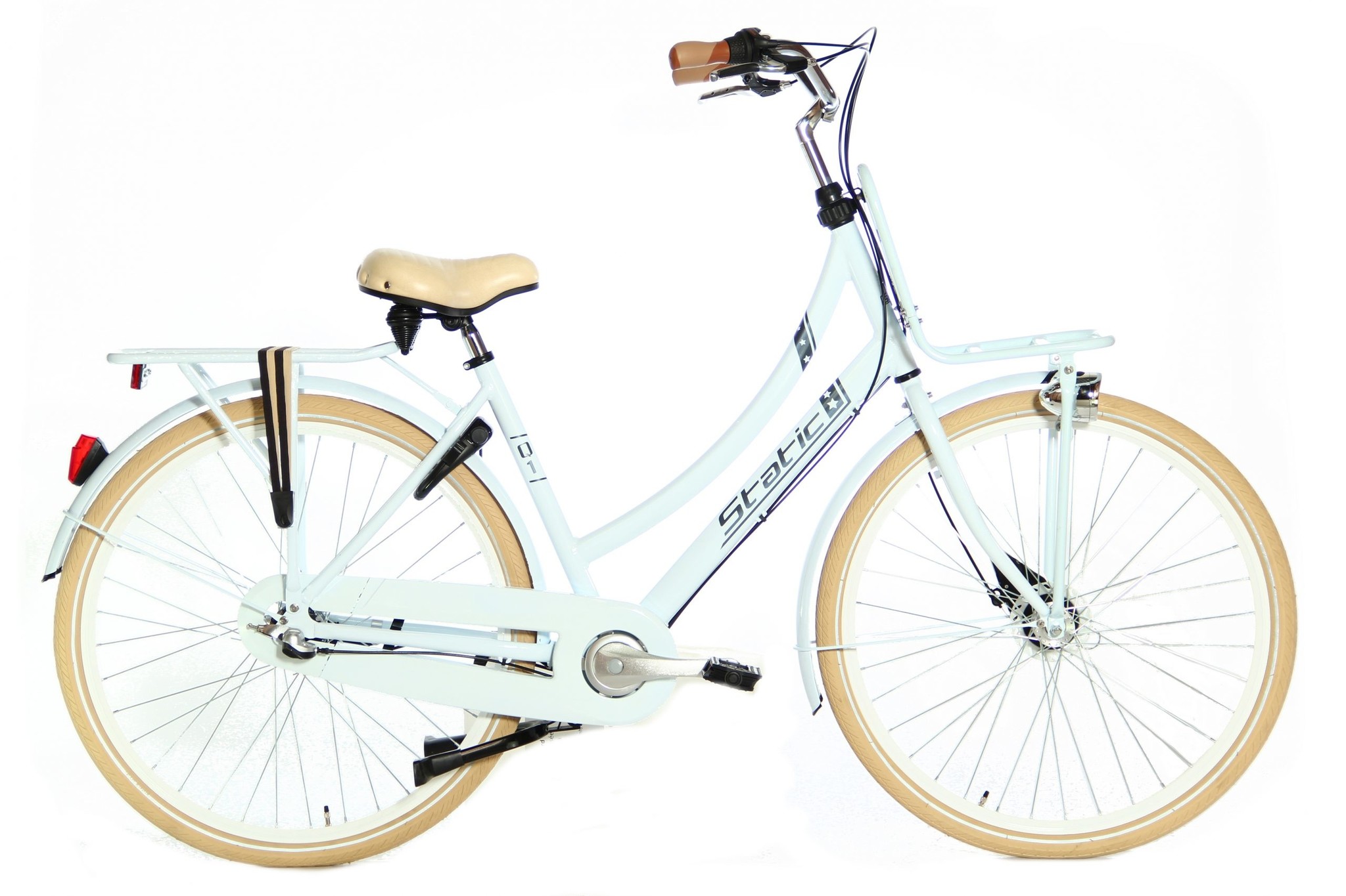 Communicatie netwerk amusement Trouw Static Q1 Transportfiets Damesfiets 28inch N3-versnellingen