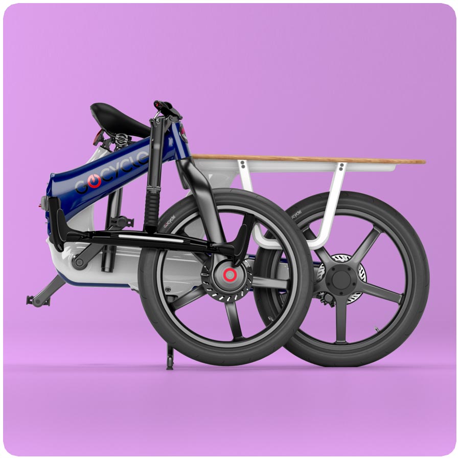 alternatief voor bakfiets CXif4 Gocycle CXi Cargo Electric bike Family White Blue Wit Blauw 