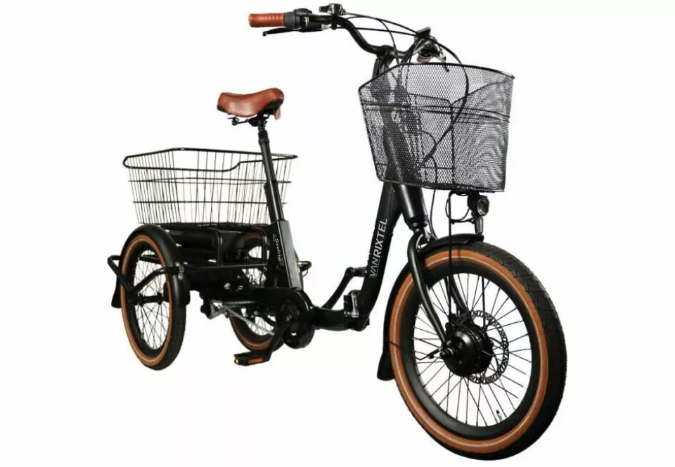 Van Rixel compacte driewieler fiets met ondersteuning Van Rixel compacte driewieler fiets met ondersteuning