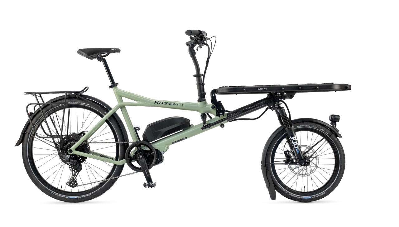 Gro (2025-05_Gravit-CITY-E_2193_weiss_4k) Hase Gravit CITY E – Compacte elektrische cargofiets met maximale mogelijkheden - Afbeelding 2